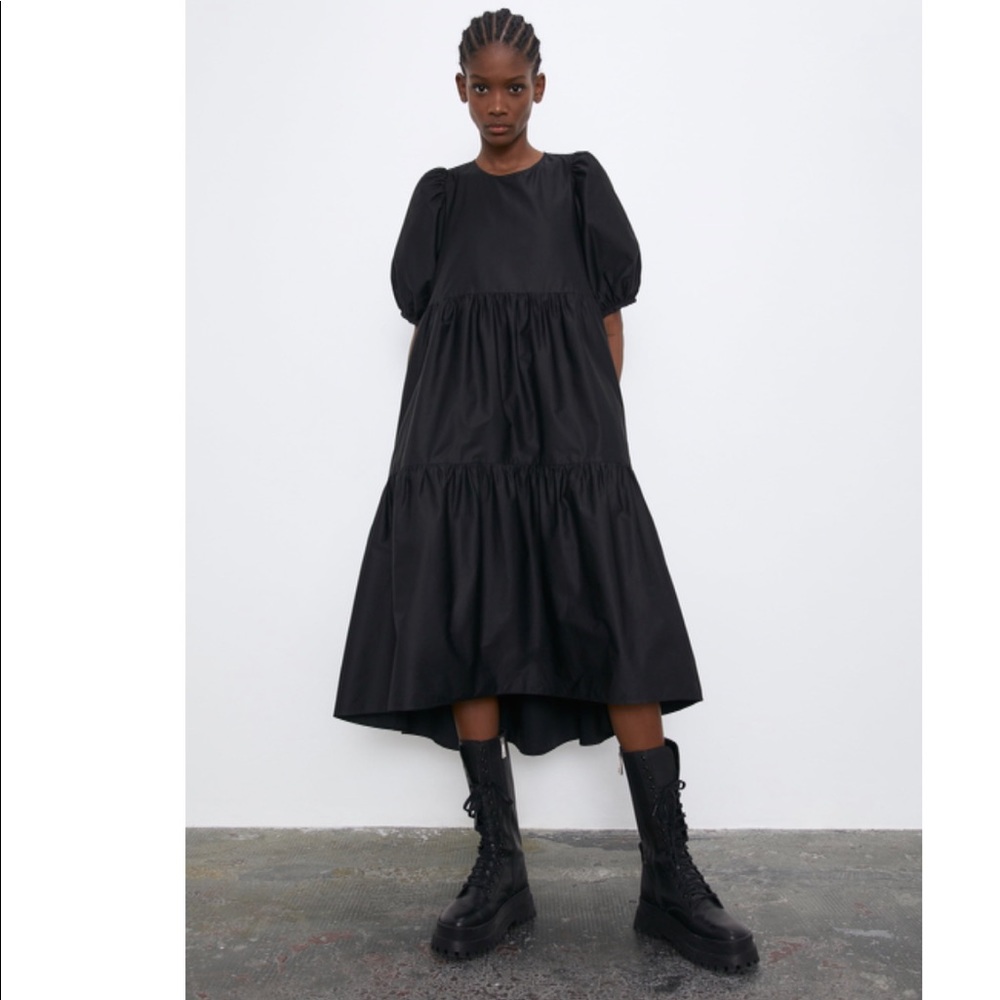 NWT ZARA Voluminous MIDI Dress